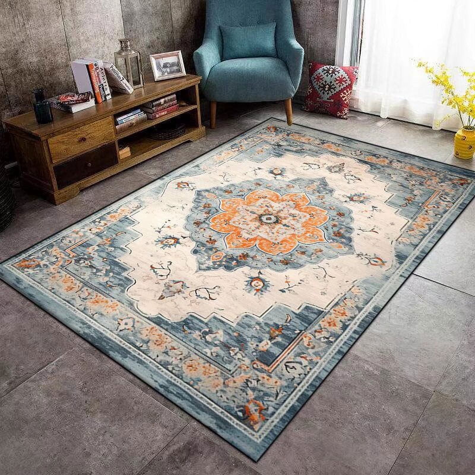 Large Carpet Retro Persia Style Carpet Living Room Coffee Table Carpets