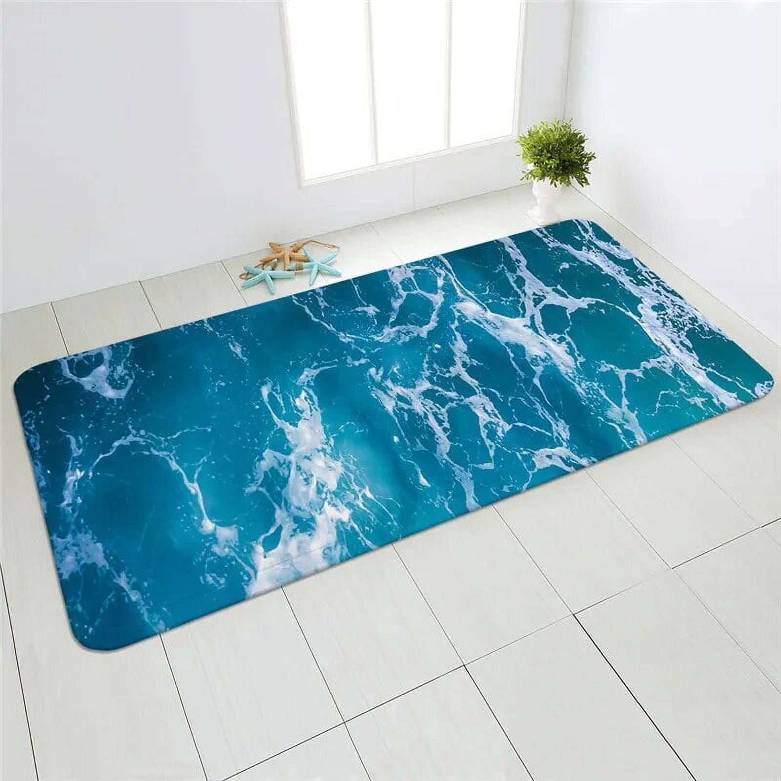 Large Carpet Sea Beach Sand Wave Kitchen Carpet Entrance Doormat