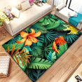 thumbnail image 1 of Large Carpet Tropical Leaf Pattern Rug for Bedroom Living Room Green Leaves Carpet for Kitchen Floor Mats Home r Non-Slip Floor Pad Rug, 1 of 6