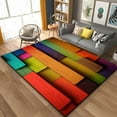 thumbnail image 1 of Large Carpet Wooden block Pattern Rug for Living Room Area Carpet Bathroom Mat Creative Doormat Bedroom Mat Home r, 1 of 6