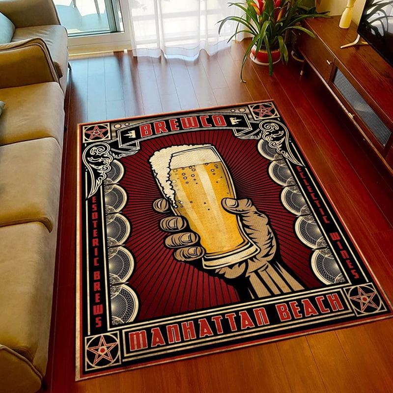 Large Carpet beer Pattern Rug for Living Room Area Carpet Bathroom Mat Large Carpet beer Pattern Rug for Living Room Area Carpet Bathroom Mat