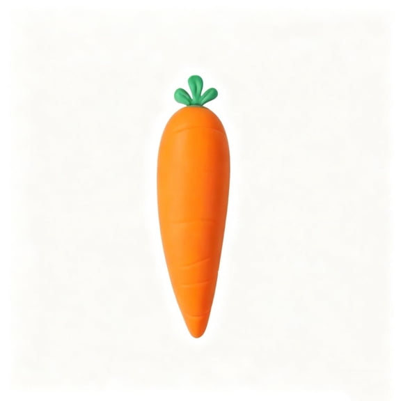 Large Carrot-Shaped Hand Exercise Ball Soft Squeeze Ball for Grip Strength Training Daily Hand Workout