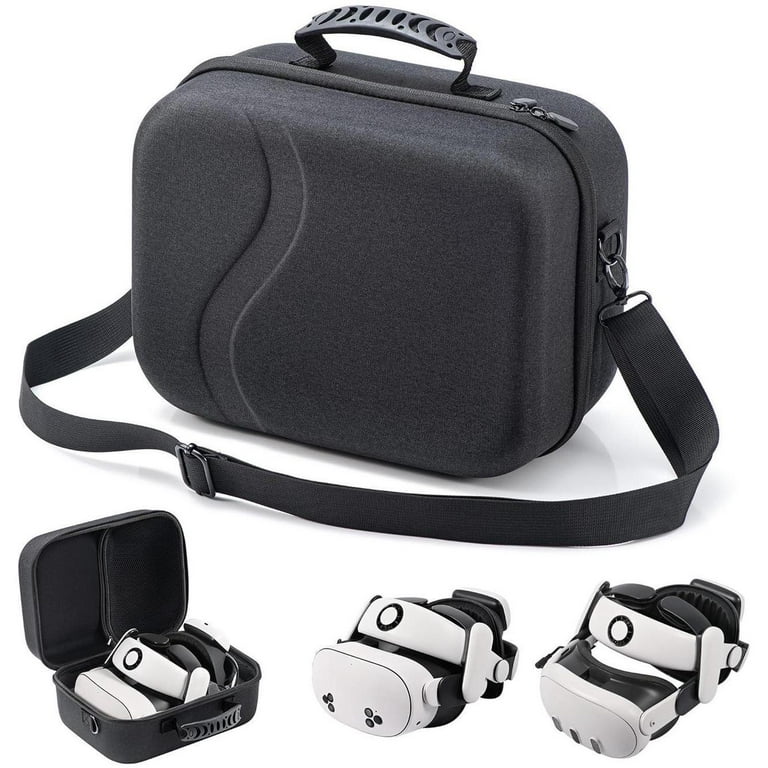 Large Carrying Case for Meta Quest 3S / Quest 3, Hard Travel Case