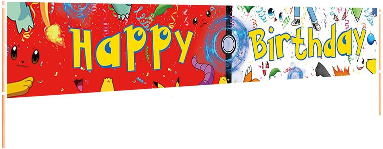 Happy Birthday Banner Blau Mit Gold - Party Dekoration Für Kindergeburtstag
