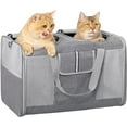 thumbnail image 1 of Large Cat Carrier for 2 Cats, 21.7X 13.8X 13.8in Pet Carrier for Cat and Dog Up to 38lbs, All-Sided Mesh Cat Carriers with Great Ventilation, Portable Soft Sided Pet Carriers for Traveling, 1 of 12