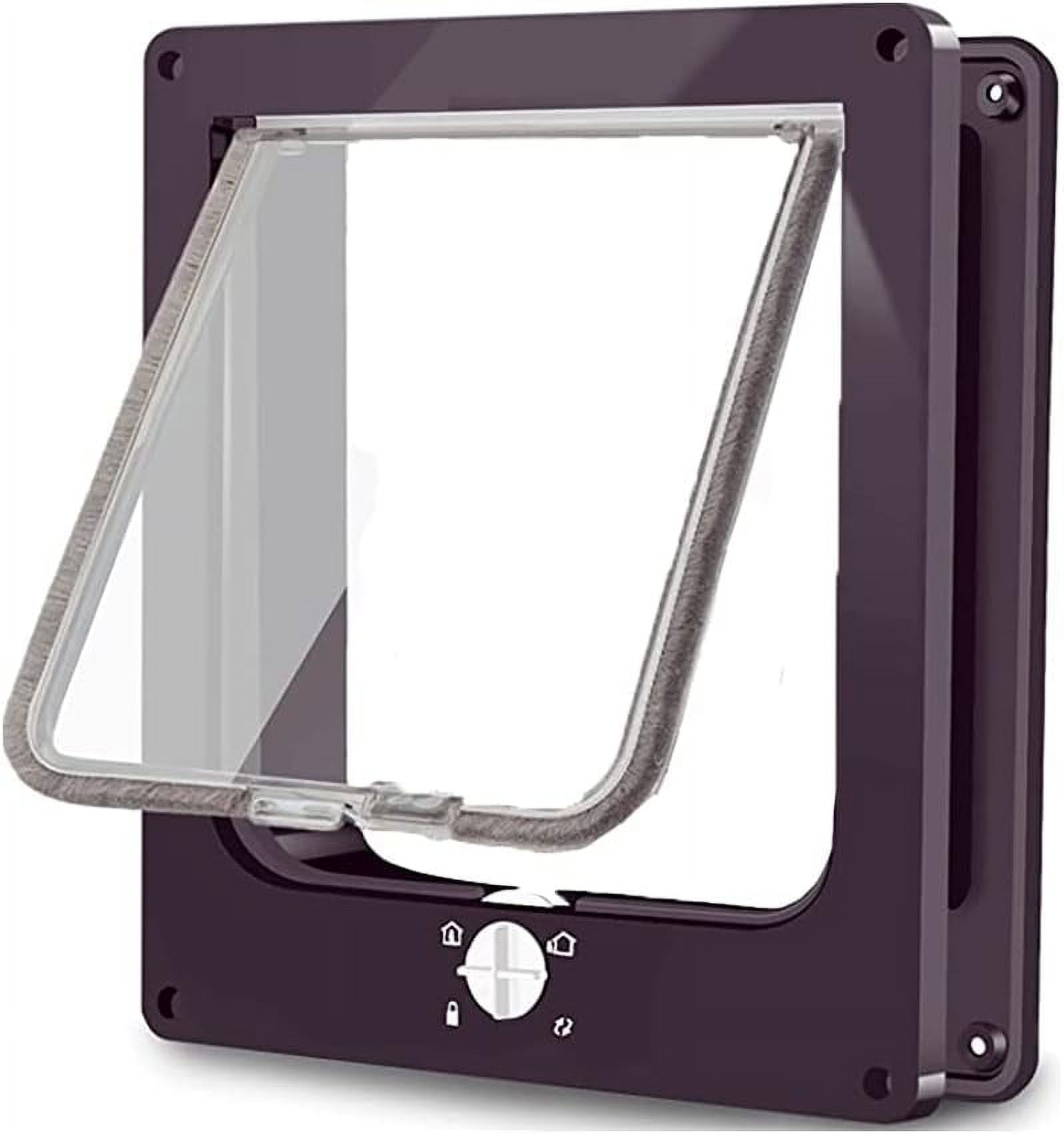 Large Cat Flap, 4 Way Locking with Cat Flap Door, Easy Install