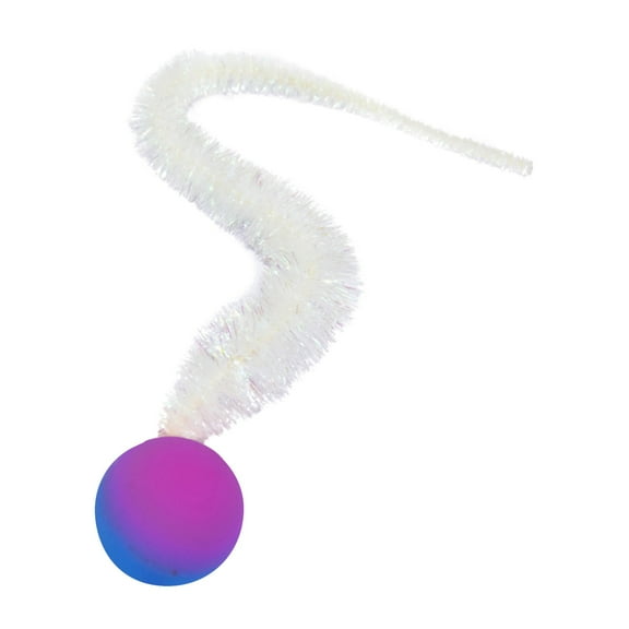 Large Cat Jumping Bouncy Ball, Caterpillar Teaser Wand Accessory, High Elastic Interactive Pet Toy for Indoor Cats, Boredom Relief Cat Play Toy for Chasing Pouncing J
