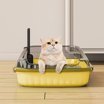 Jumbo Cat Litter Box 19x12.6 Inch Large Litter Pan, High Sided Semi ...