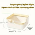 thumbnail image 1 of Large Cat Litter Box for Big Cats - Semi-Enclosed Square Design with High Edges, Splash-Proof & Easy-Clean Durable Litter Box for Mess-Free Pet Care, Cat Litter Box Enclosure, Highedge Design, 1 of 10
