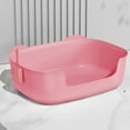 thumbnail image 1 of Large Cat Litter Box, Cebalnir Open Kitty Litter Boxes Anti-Splashing for Indoor Cat Low Entry Cat Litter Pan for Multi-Cat Households, Tool-Free Assembly (15.7” * 11.4” * 5.7”), 1 of 6