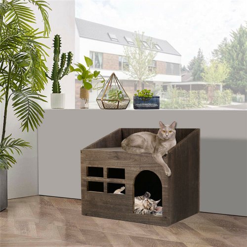 Large Cat Litter Box Enclosure Hidden Litter Tray Furniture Pet