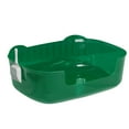 thumbnail image 1 of Large Cat Litter Box with High Sides,Cat Boxes for Indoor Cats,Cat Litter Pan for Kitty,Litter Box with Low Entry,Easy to Clean,Anti-Splashing (Green), 1 of 6