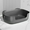 thumbnail image 1 of Large Cat Litter Box, Spill-Proof and Semi-Closed Design, Easy to Clean Pet Toilet with Removable Lid, Odor Control, Scratch Proof, Suitable for Large Cats, Kittens, Senior Cats, Indoor Use, 1 of 6