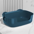 thumbnail image 1 of Large Cat Litter Box, Spill-Proof and Semi-Closed Design, Easy to Clean Pet Toilet with Removable Lid, Odor Control, Scratch Proof, Suitable for Large Cats, Kittens, Senior Cats, Indoor Use, 1 of 6