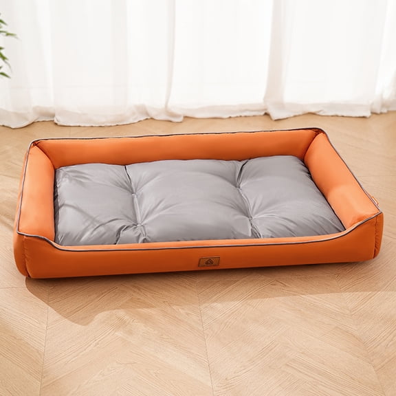 Large Cat Sofa Mat Full Filling All Seasons Comfortable Waterproof Square Medium Dog Bed Color-blocking Small Dog Kennel House