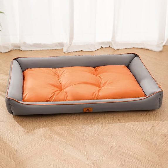 Large Cat Sofa Mat Full Filling All Seasons Comfortable Waterproof Square Medium Dog Bed Color-blocking Small Dog Kennel House