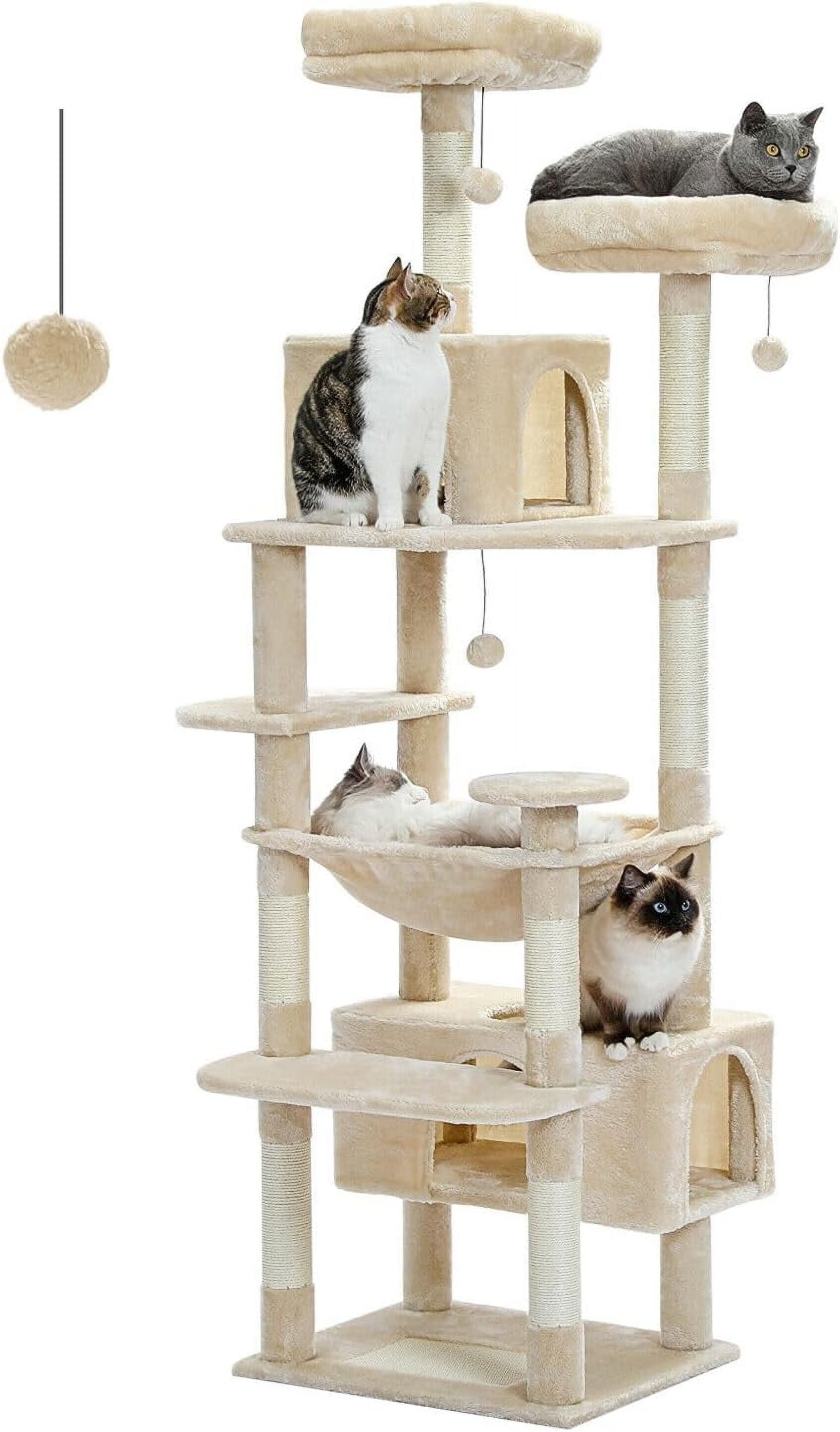 Curated visual reference: Gallery Detail: Large Cat Tree 72 Inches Cat Tower For Large Cats