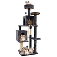 thumbnail image 1 of Large Cat Tree Tower 59in for Indoor Cats, 2 Condos & Scratch Posts, 1 of 1