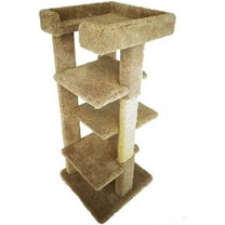 Large Cat Tree Tower with Cat Scratching Posts and 4 Cat Perches by New Cat Condos