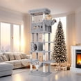 thumbnail image 1 of Large Cat Tree Tower with Large Top Perch, Washable Cushion, Suitable for Multiple Cats, 1 of 10