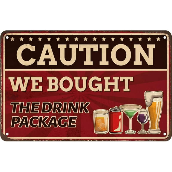 Large Caution Cruise Door Sign Funny Metal Tin Sign Fun Home Home Bathroom Patio Bar Cafe Tin Sign 8x12 Inches