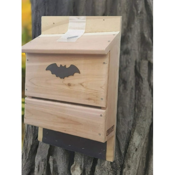 Large Cedar Bat House, 3 Chamber, 22", Bird Houses by Mark, Made in USA