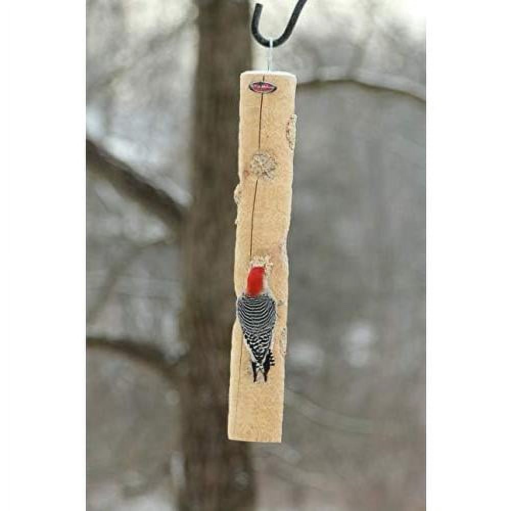 Large Cedar Suet Log Feeder For Woodpeckers And Chickadees - Walmart.com