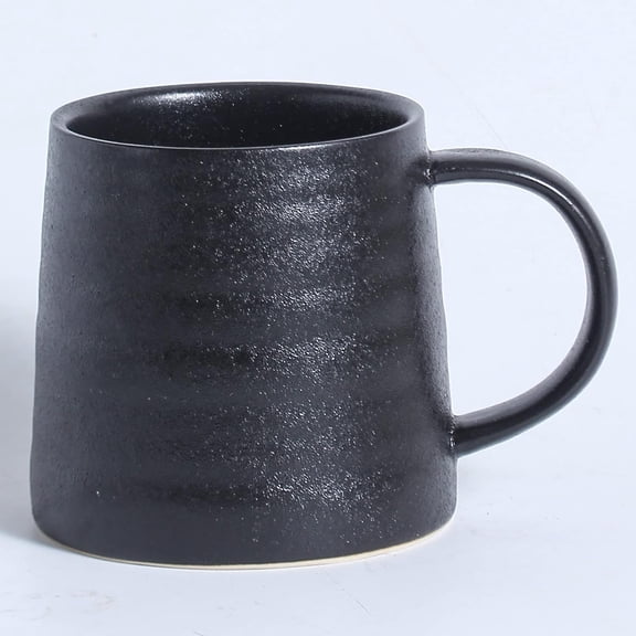 Large Ceramic Coffee Mugs, Pottery Mug, Cups with Handle for Office and , 16 oz, Dishwasher and Microwave Safe (Frosted Black)