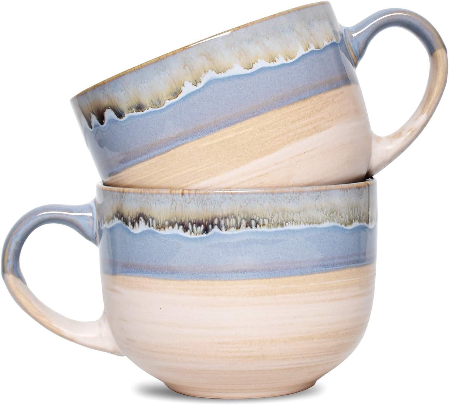 Large Ceramic Coffee Mugs Set Of 2 Ceramic Large Latte Mugs For Office 