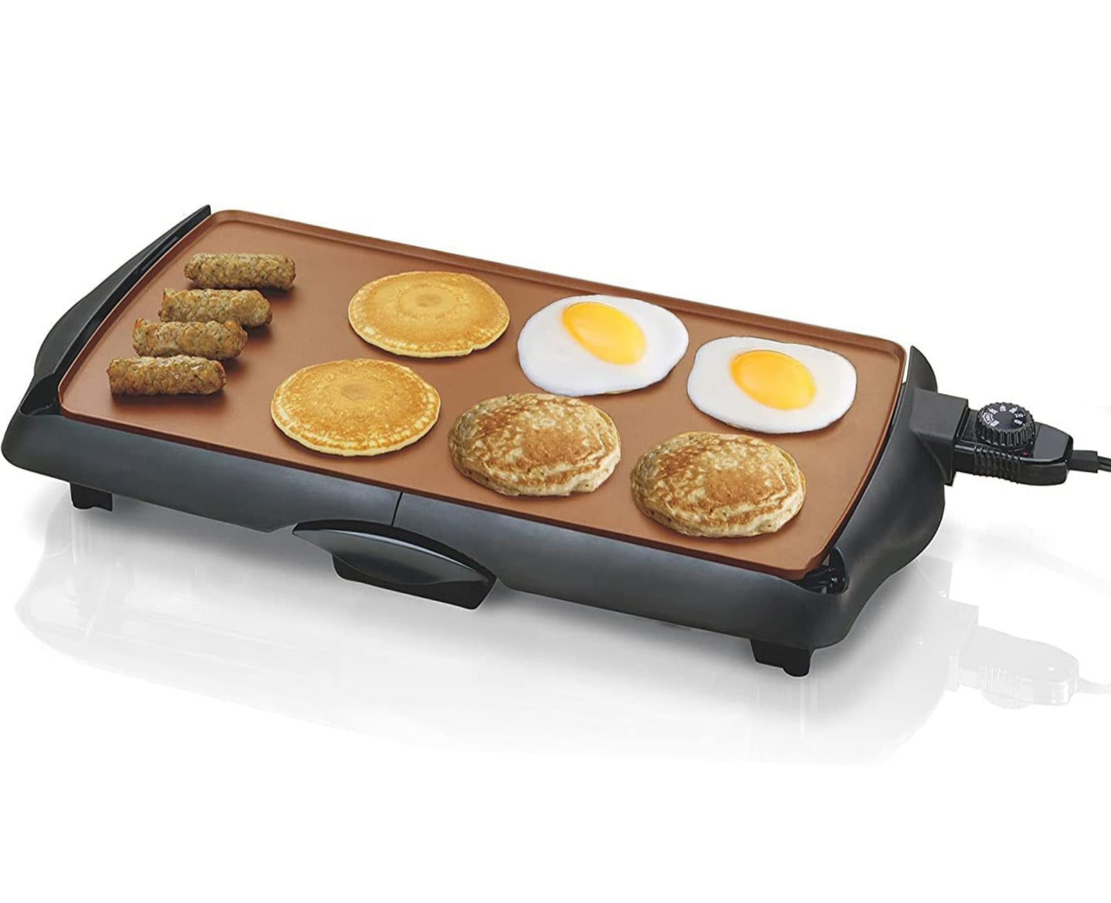 Large Ceramic Electric Griddle Nonstick for Family Meals Breakfast