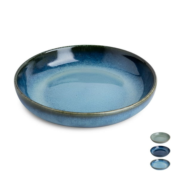 Large Ceramic Salad Bowl, Pasta Bowl 1 Pack, Salad Plate For Dinner, Pasta Dishes-light blue 8in