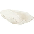 thumbnail image 1 of Large Ceramic Shell-Shaped Decorative Bowl with Gold Trim, White Porcelain Centerpiece for Coffee Table, Fruit Candy Dish for Home or Office, Elegant and Functional Table Decor, 1 of 5