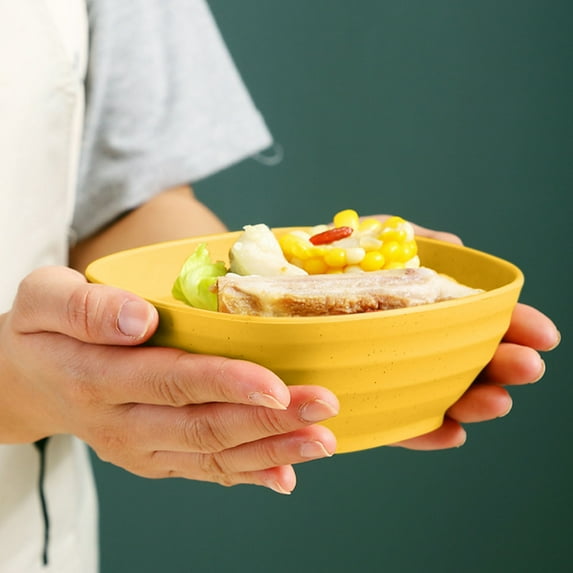 Large Cereal Bowls, Plastic Bowls, Microwave And Dishwasher Safe,14x6cm,For Breakfast Soup