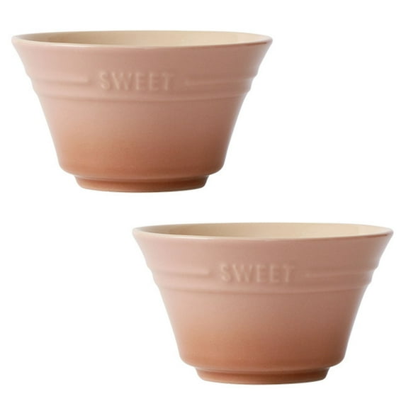 Large Cereal Bowls Set, Soup Bowls Microwave Safe, Rice Bowls, Breakfast Bowls, Ceramic Cereal Bowls-Khaki-Set of 2
