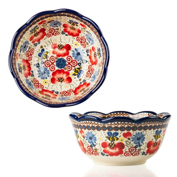 Large Cereal Bowls Set, Soup Bowls Microwave Safe, Rice Bowls, Breakfast Bowls, Ceramic Cereal Bowls-bee,Set of 2