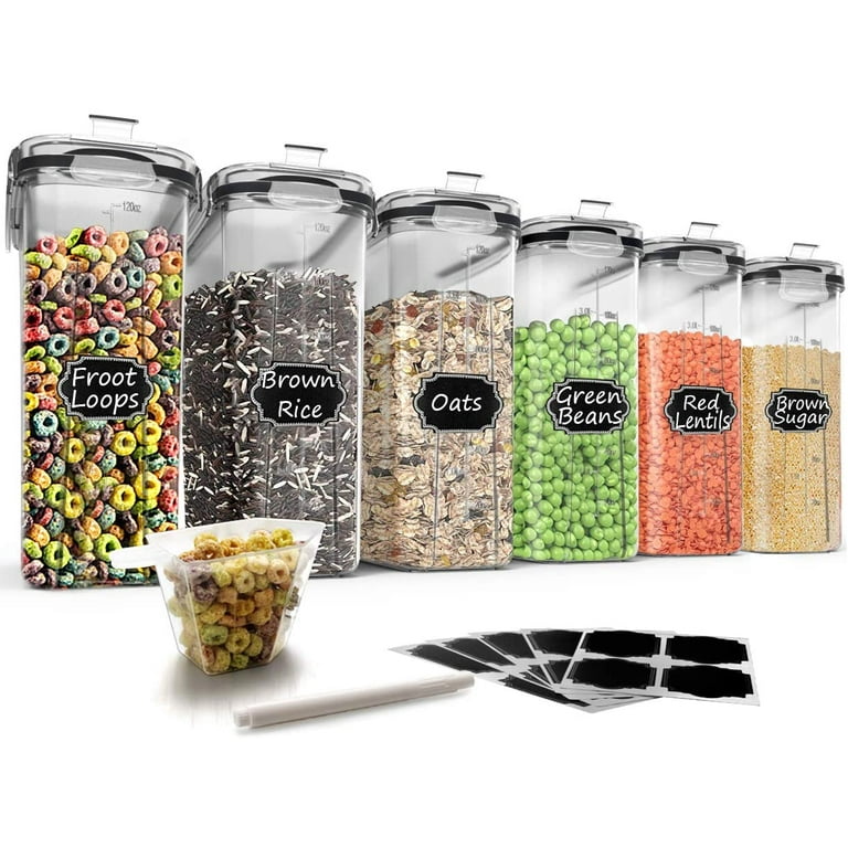 Cereal Containers Storage 3-Set - Black