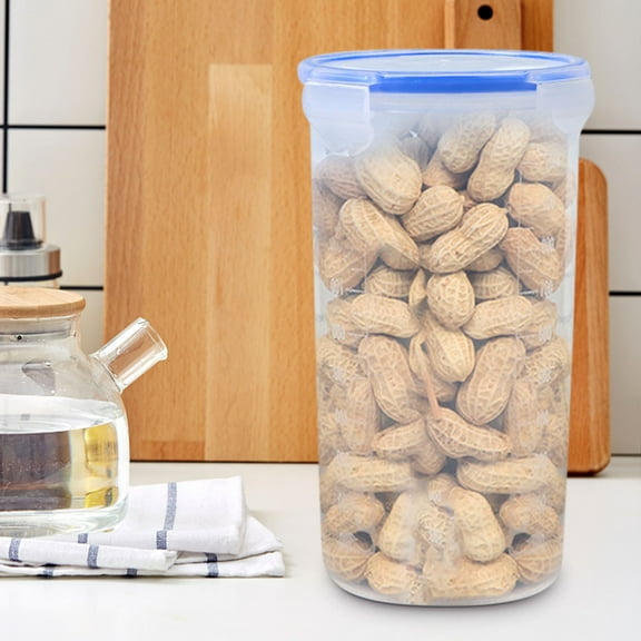 Large Cereal Storage Container Sealed Kitchen Food Storage Box for Dry Goods Pantry Organization with Airtight Locking Lid for Freshness and Easy Stacking for Home Kitchen and Pantry Akmoler