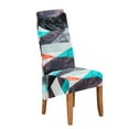thumbnail image 1 of Large Chair Slipcovers,XL Dining Room Chair Covers Removable Washable Anti-Dust Spandex Printed Fabric High back Chair Protector for Kitchen Banquet Hotel Decoration-1 Pcs-D, 1 of 8