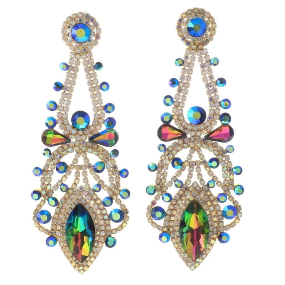 Large Chandelier Rhinestone Earring