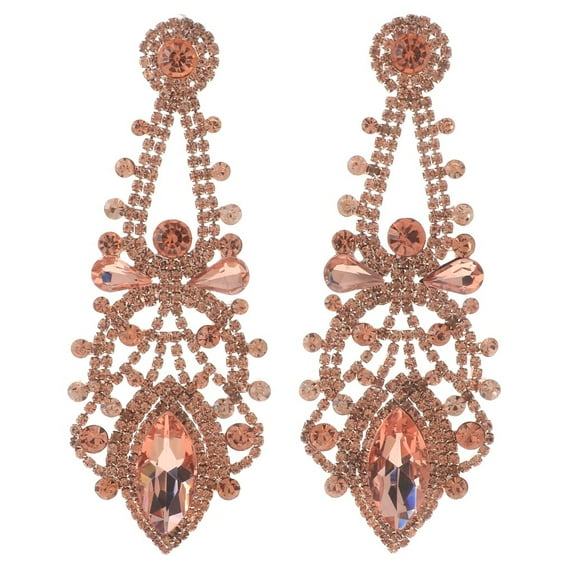 Large Chandelier Rhinestone Earring