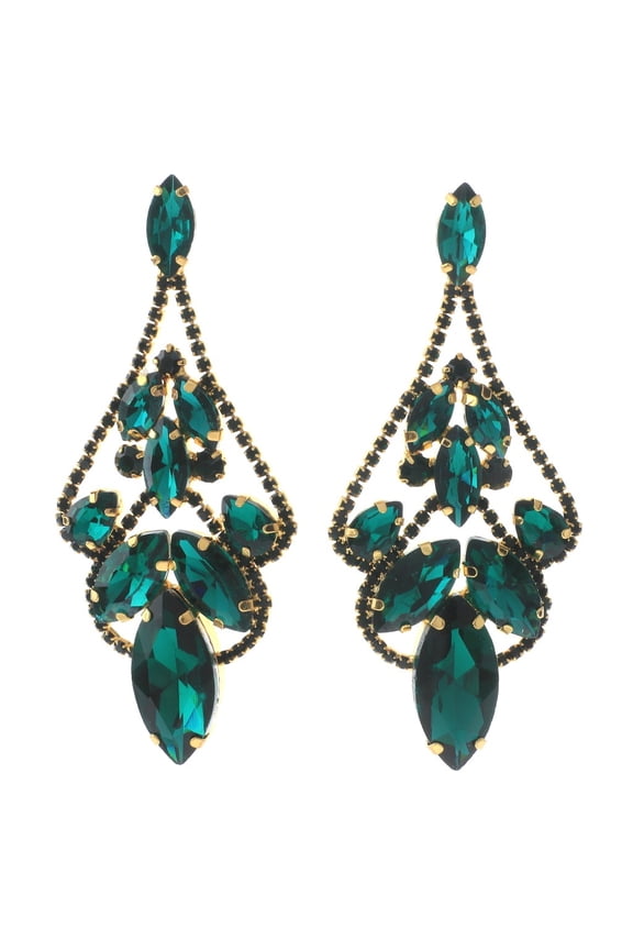 Large Chandelier Rhinestone Earring