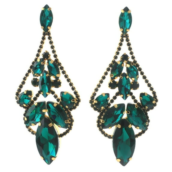 Large Chandelier Rhinestone Earring