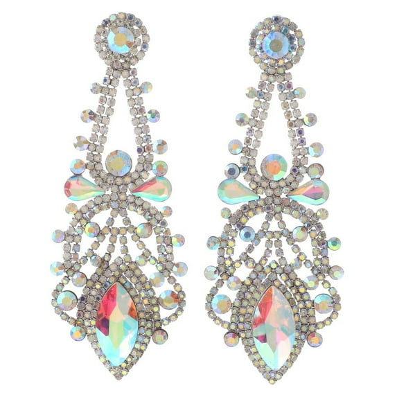 Large Chandelier Rhinestone Earring