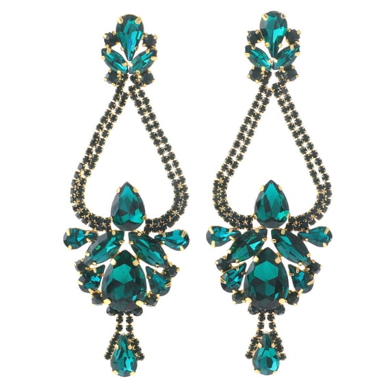 Large Chandelier Rhinestone Earring