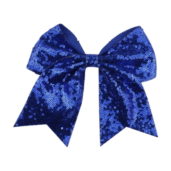 Large Cheer Bows for Girls, 7.8 Inch Handmade Ribbon Hair Bows, Custom Cheerleader Bows for Softball Sports Competition, Ponytail Holder Accessories for Teens, Team Gifts