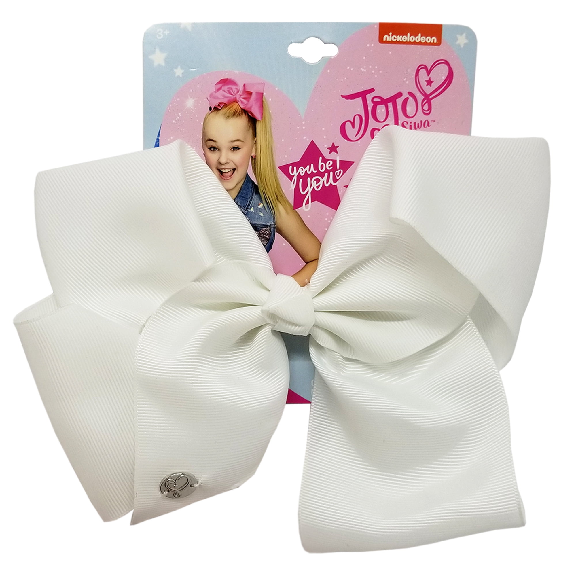 Large Cheer Hair Bow (White)
