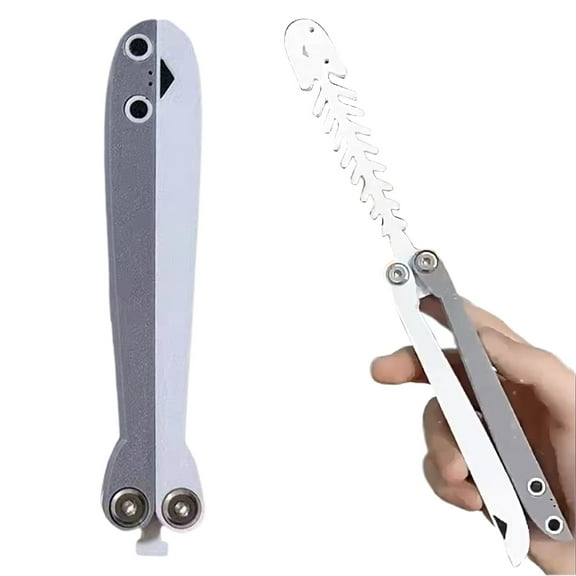Large Chef Knife,Fish Toy Stress Desk Gadget With Smooth Butterfly Motion Toy For Adults