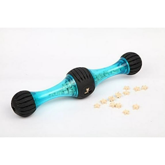 Large Chewing Squeeze Bone Dog Toy with Dental Twist Caps Maxi
