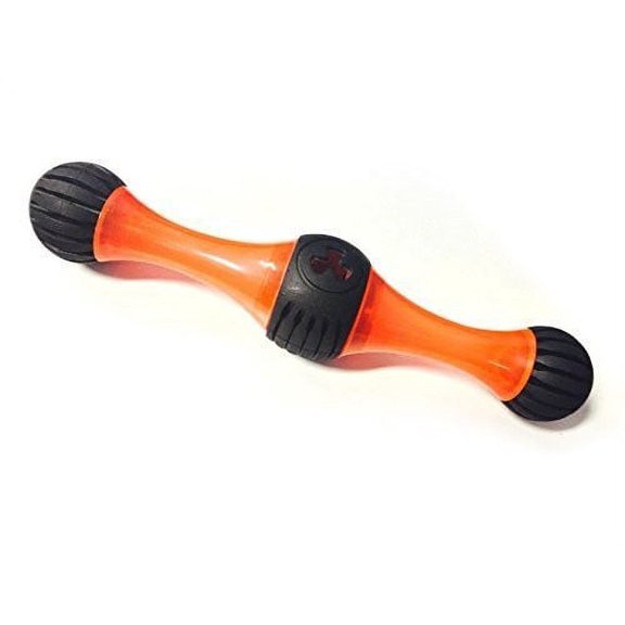 Large Chewing Squeeze Bone Dog Toy with Dental Twist Caps Maxi