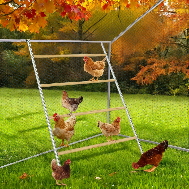 Large Chicken Roosting Perch, Perfect for Backyard Poultry, Chicken Roosting Bar for Coop, Easy to Assemble&Clean, Farm Chicken Toys, Poultry coop Accessories(56" L x 41" W)